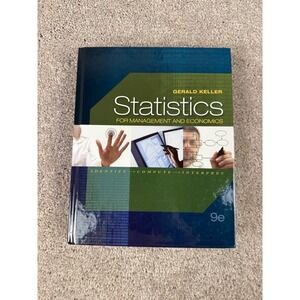 Statistics for Management and Economics 9th Edition by Gerald Keller Textbook